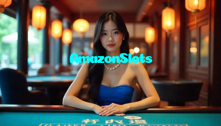 AmazonSlots casino presented on mobile device in Pakistan with slots and live games